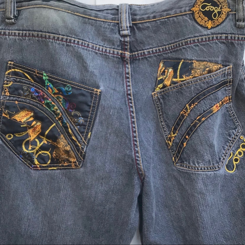 Vintage Coogi Jean Shorts Gold Pockets Denim